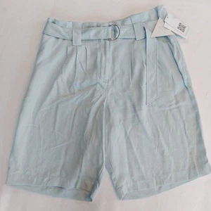 GUESS Women's Maece High-Rise Paper-bag Waist Bermuda Shorts Size 10 NWT - Picture 1 of 4