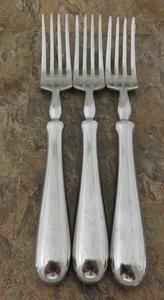 Pottery Barn Savant Set 3 Dinner Forks Portugal 18/10 Stainless Flatware Lot B - Picture 1 of 4