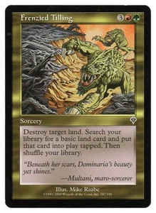 MTG Frenzied Tilling | #247 Invasion | English - Picture 1 of 2