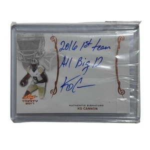 2017 Leaf Trinity KD Cannon Autografato Rookie Card Calcio NM+ - Foto 1 di 2