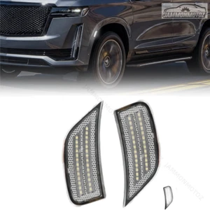 Lente transparente con luz marcadora lateral LED blanca para Suburban Escalade Yukon 2021-2023 - Imagen 1 de 4