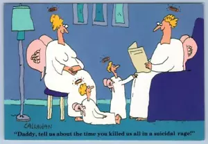 ANGELI ANNI '80 * PAPÀ CI HA UCCISI TUTTI IN UNA RABBIA SUICIDA * JOHN CALLAHAN UMORISMO OSCURO - Foto 1 di 2