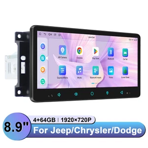 8.9" For Jeep Grand Cherokee (2005-2007) Commander/Patriot Car Radio 8Core FM BT - Foto 1 di 16