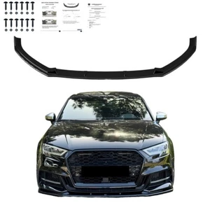 Labio delantero alerón delantero compatible con AUDI S3 8V 2016 a 2020 con homologación ITV - Imagen 1 de 9