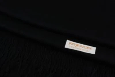 女士 Pashmina 羊毛感觉丝质经典纯色婚礼披肩围巾披肩裹巾  — 第 1/4 张图片