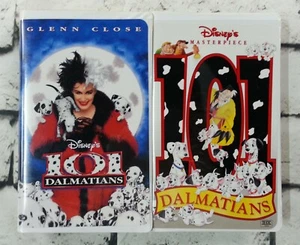 Lot 2 VHS 101 DALMATIANS Walt Disney MOVIES #8996 #15797 HOME VIDEO Glenn Close - Imagen 1 de 8