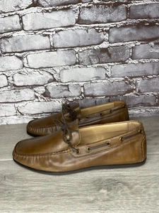 GBX Henley Brown SZ 11.5 D Shoes Leather Men's Moccasins Loafers Driving - Picture 1 of 24