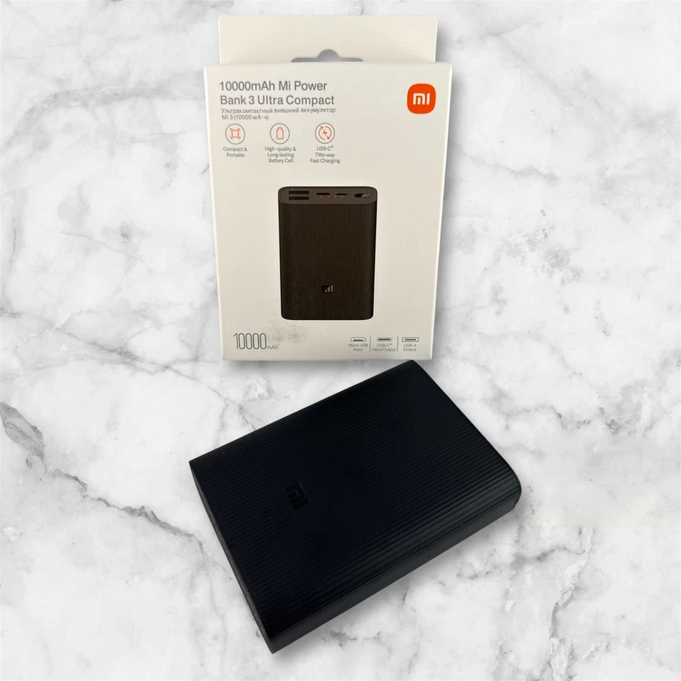 Xiaomi Mi Power Bank 3 Ultra Compacto – 10000mAh | Carga Rápida | USB-C Foto 1 de 4