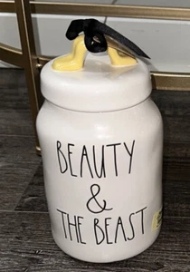 Rae Dunn Beauty and the Beast Skinny Canister w/ Topper NWT - Picture 1 of 2