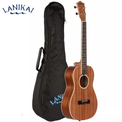 Lanikai LU Series LU21-B Okoume Baritone Satin Natural Finish Ukulele w/ Gig Bag - Image 1 of 3