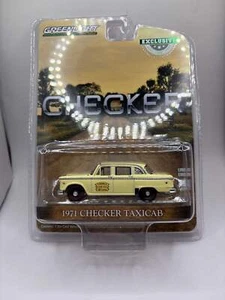 Taxicab a scacchi Greenlight 1971 pressofuso - Foto 1 di 2