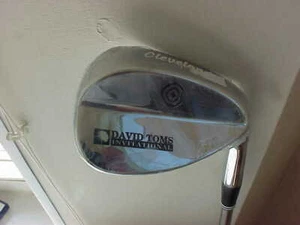 New Cleveland 588 Logo Chrome (David Toms) 60* LW Lob Wedge Flex Steel Hot Rub - Picture 1 of 2