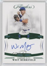2022 Panini Flawless Flawless Signatures Emerald /5 Whit Merrifield #FS-WM Auto