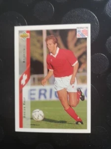 Adrian Knup Suisse Carte Foot Upper Deck World Cup 1994 #101 - Imagen 1 de 2