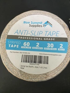 Blue Summit Anti Slip Tread Tape 2 inch x 30 feet X3 Rolls - Black and Yellow - Picture 1 of 4