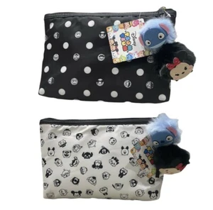 London Soho Disney Tsum Tsum Makeup Bag With Zip Closure - Choose - Picture 1 of 9