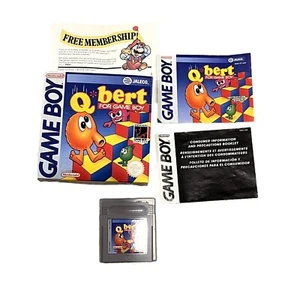 Vintage Q-Bert Nintendo Game Boy completo in scatola funzionante - Foto 1 di 5