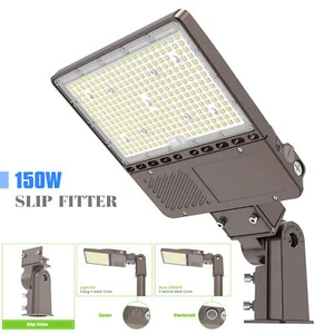 150W LED Parking Lot Light with Photocell Commercial Shoebox Flood Light 22500LM - Picture 1 of 10