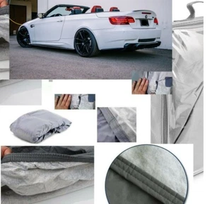 TELO COPRIAUTO TELATO FELPATO PER BMW M3 E93 CABRIO ANNO 2012 IMPERMEABILE ANTIG - Foto 1 di 12