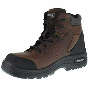 Reebok Women's 6" Trainex Boot RB755 Composite Safety Toe Brown Size 10.5 - Picture 1 of 5