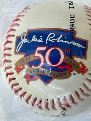 Balón Promocional Jackie Robinson 50 Aniversario Béisbol Objetivo Nabisco... Sellado Foto 1 de 4