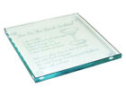 Jade Glass Square Drinks Coaster, Engraved with Choice of Cocktail Recipe