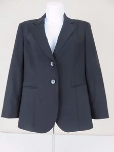 Talbots Damen schwarz Karriere Büro Anzug Jacke/Blazer Petites Größe 2 - Bild 1 von 6
