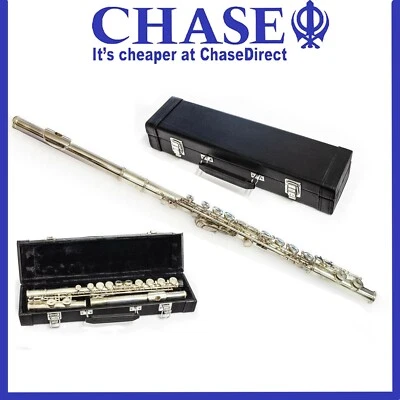 Flute In C - F111 - Silver Nickel with Hard Case _ Beginner Student OutfitQ - Image 1 of 4
