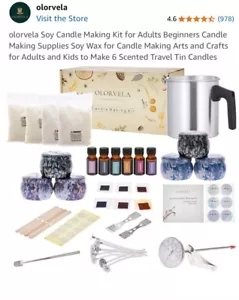 Candle Making Kit Supplies, Soy Wax DIY Candle Making Kit for Adults - Picture 1 of 4