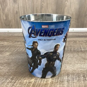 2019 Marvel Studios Avengers Endgame Tin Popcorn Bucket/Trash Can. 8.5"×7" - Picture 1 of 5