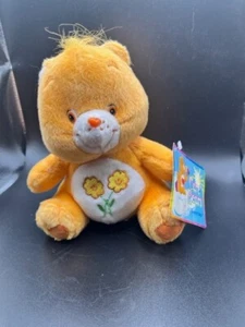 Care Bear 2003 peluche naranja floral oso amigo oso - Imagen 1 de 9