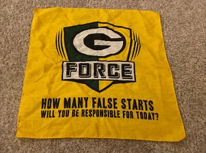 Green Bay Packers "G" Force Lambeau Field NFL Football Taschentuch - gelb SGA - Bild 1 von 4