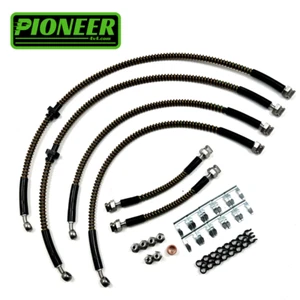 Braided Brake Lines For Land Rover Discovery 2 Td5 1998-2004 - Picture 1 of 1