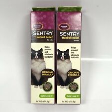 2-2oz Tubes of Sentry Petromalt Malt Flavored Hairball Relief for Cats EXP 11/22