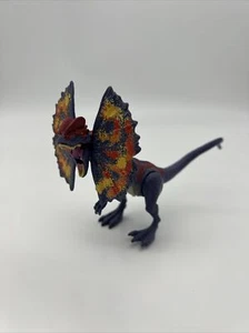 2018 Mattel Jurassic World Dino Rivals Purple Dilophosaurus Loose Action Figure - Picture 1 of 5