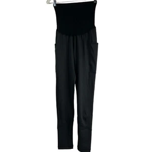 Leggings Maternità Maternità Attivi Donna Tg M Nero Gravidanza Tasche Nuovi Senza Etichette - Foto 1 di 9