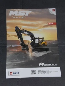 Broszura koparki gąsienicowej MST M220LC w języku angielskim ( B 258 ) - Zdjęcie 1 z 1