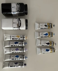 Matisse 4 Tubes Structure & 5 Tubes Flow & 2 Tubs Flow of Assorted Acrylic Paint - Picture 1 of 12