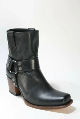 9077 Sendra Stivali Corti LAURA Neri Biker Da Donna Foto 1 de 4