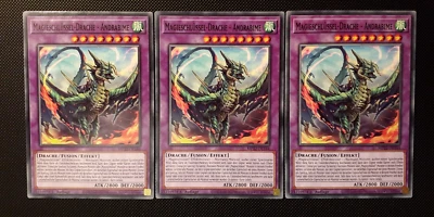 Yu-Gi-Oh! 3x Magieschlüssel-Drache-Andrabime, MP22-DE144, C., 1. Auflage, NM - Bild 1 von 4