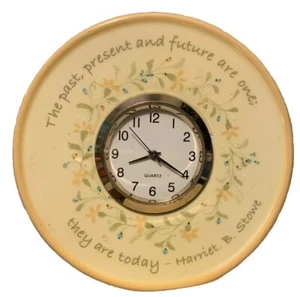 Demdaco clock Time For You 2003 Yellow Shelf - Picture 1 of 2