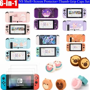 GeekShare Nintendo Switch Protective Case+Screen Protector+4PCS Thumb Grip Caps - Picture 1 of 77