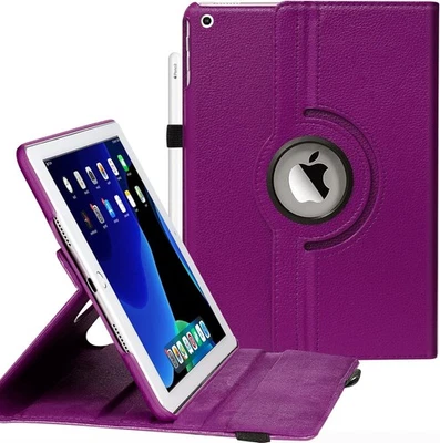 Funda inteligente con soporte de cuero giratoria 360 para iPad 10.2 9ª 8ª 7ª generación Foto 1 de 4