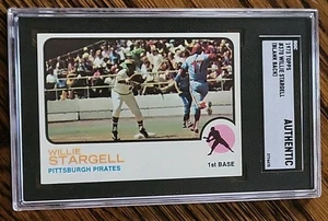 WILLIE STARGELL 1973 Topps #370 Factory Blank Back PROOF Extra Sharp! SGC Graded - Picture 1 of 2