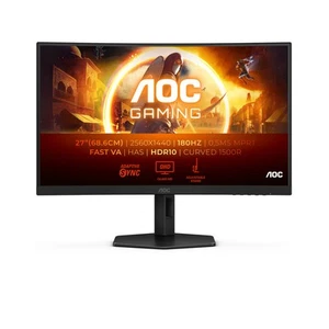 AOC CQ27G4X Monitor Curvo 27" Fast VA 180Hz QHD 1ms 2*HDMI/DisplayPort - Imagen 1 de 1
