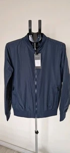 Brave Soul Men's Navy Sanjay Lightweight And Waterproof Bomber Jacket. Size S - Picture 1 of 5