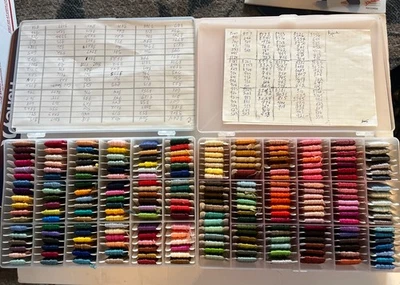 BOX LOT 216 SKEINS DMC EMBROIDERY FLOSS - Image 1 of 4