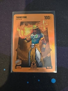 2025 Bo Jackson Battle Arena Update ORANGE BATTLE FOIL FIRE #OBF-90 THOMSTONE RC - Picture 1 of 2