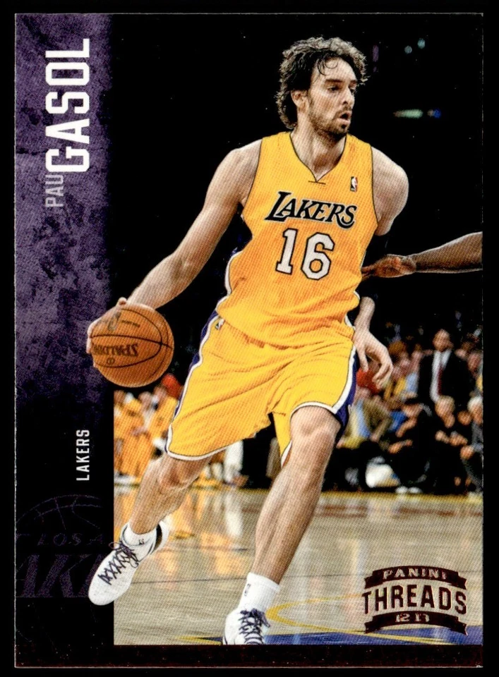 2012-13 Panini Threads Pau Gasol Los Angeles Lakers #66 - Image 1 of 2