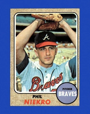 1968 Topps Set-Break #257 Phil Niekro como nuevo *GMCARDS* Foto 1 de 2